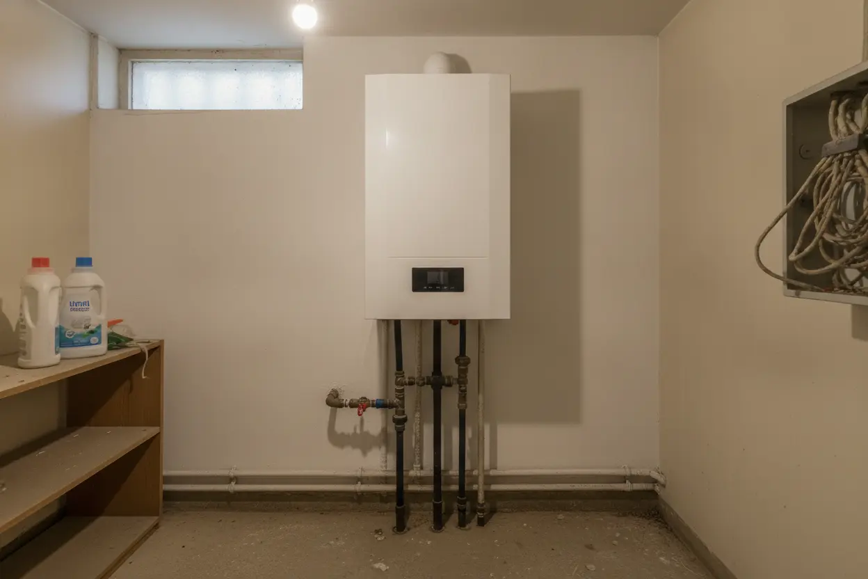 Pompe à chaleur air-eau installée en remplacement de la chaudière à Marguerittes
